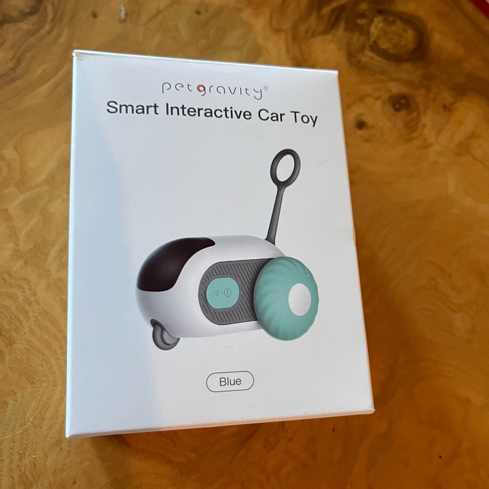 Blue Smart Interactive Car Toy for Pets